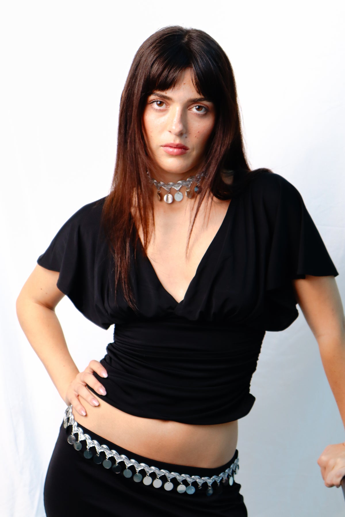 Prismatic belt - silver