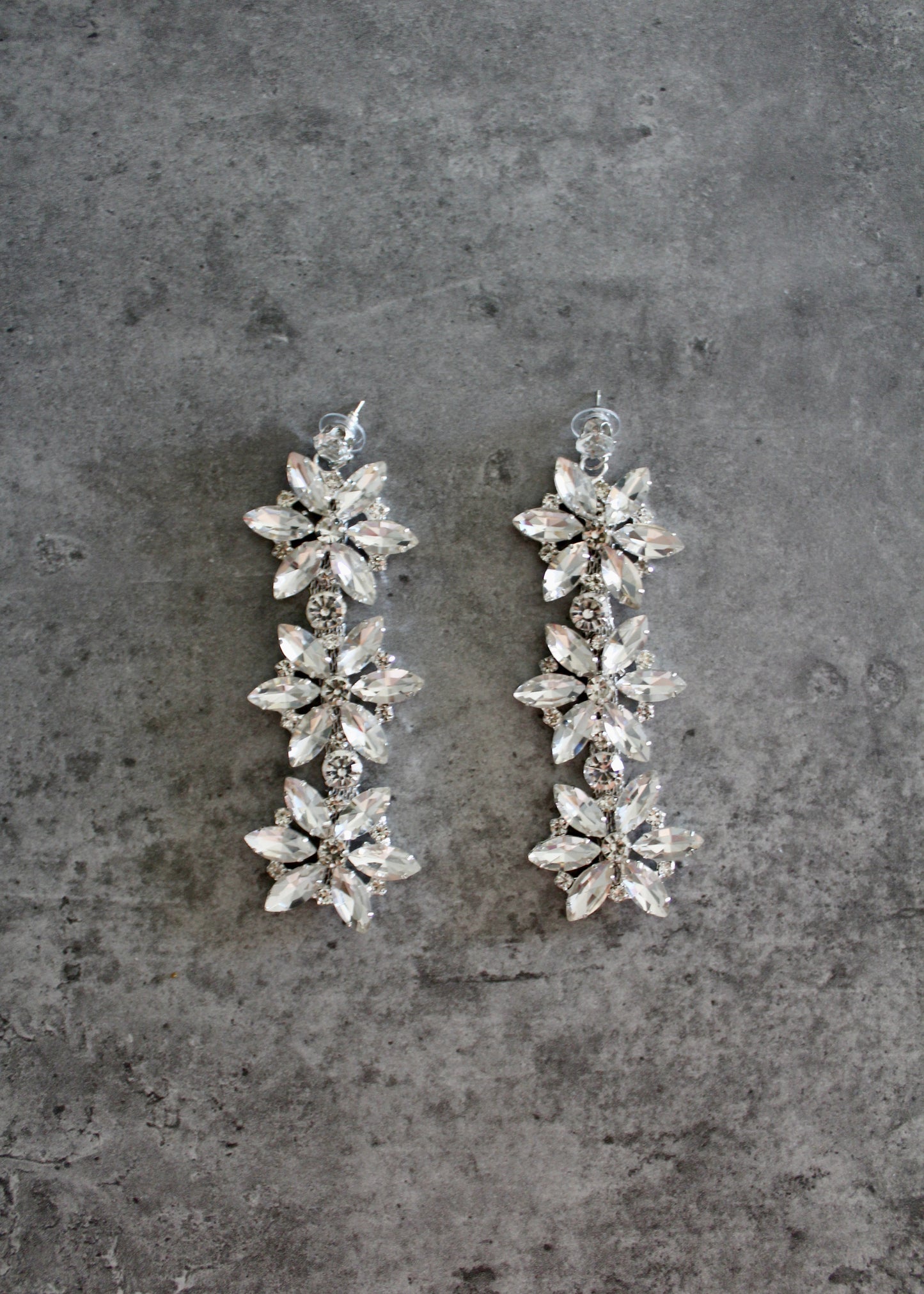 Hidden stars earrings - silver