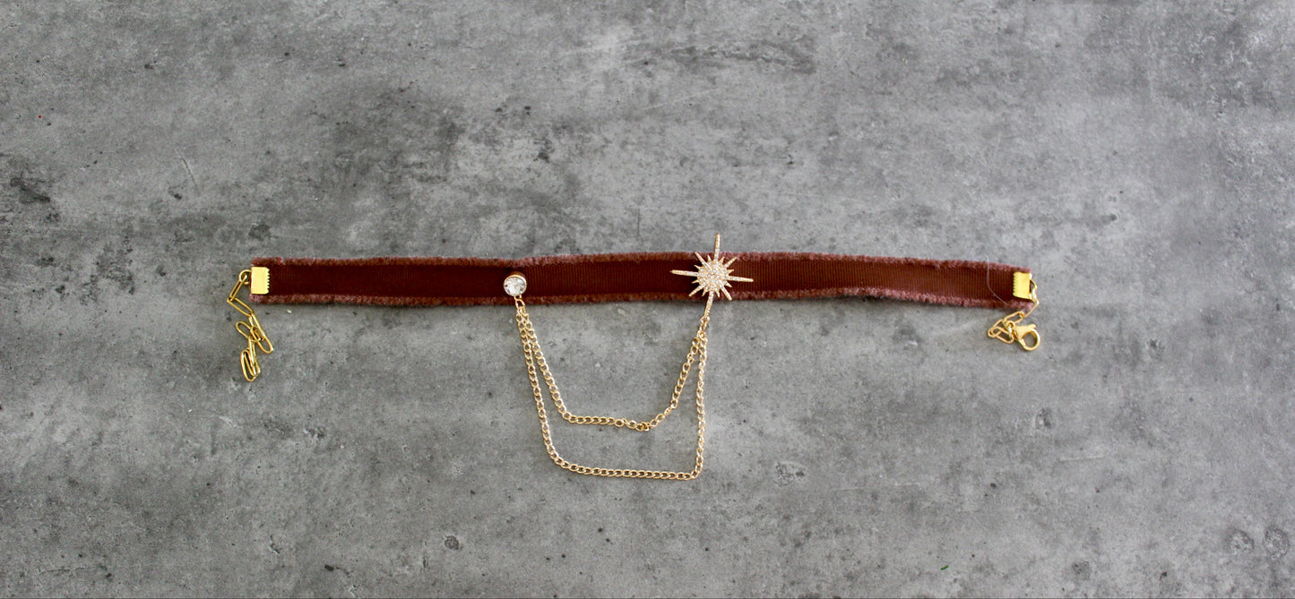 Stardrop choker - gold