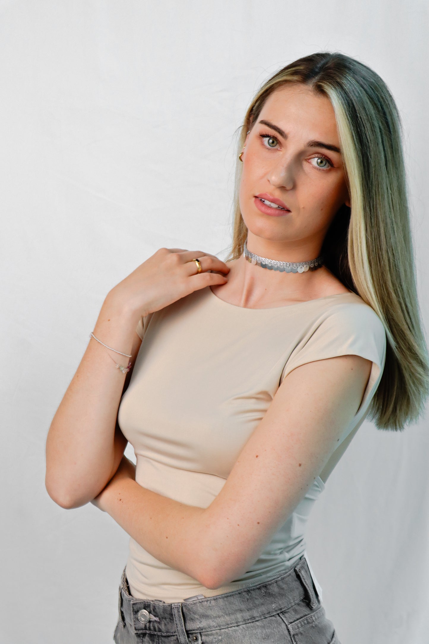 Fierce choker - silver