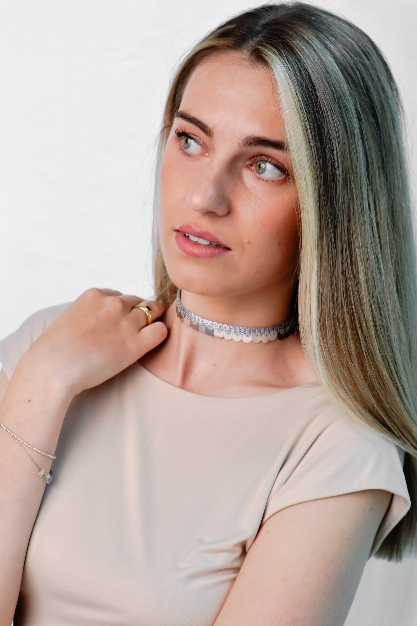 Fierce choker - silver