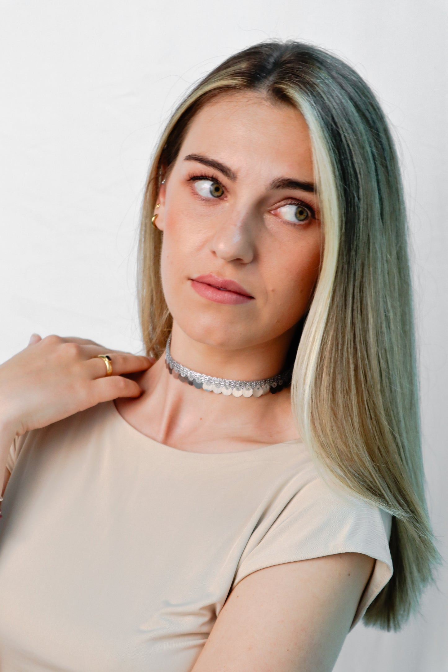 Fierce choker - silver