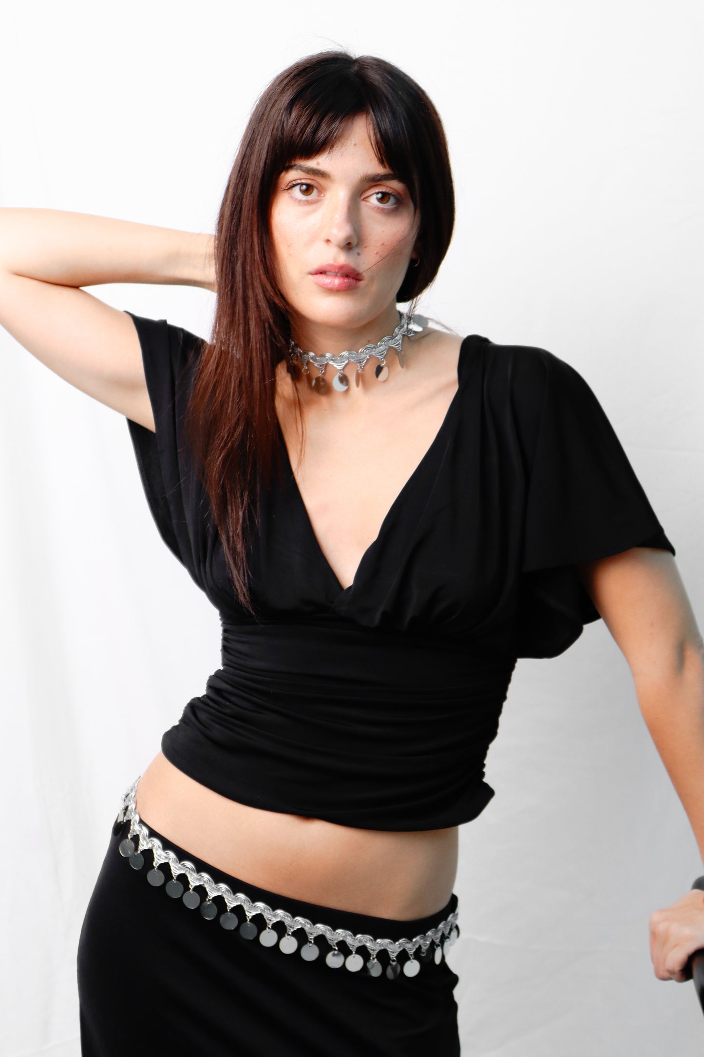 Prismatic belt- silver