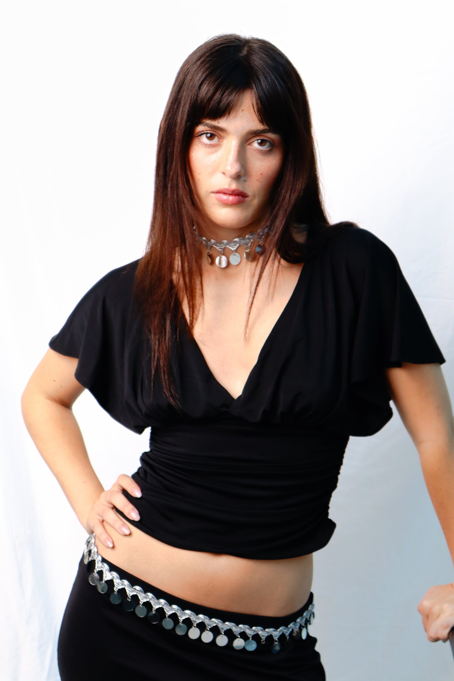Prismatic belt- silver