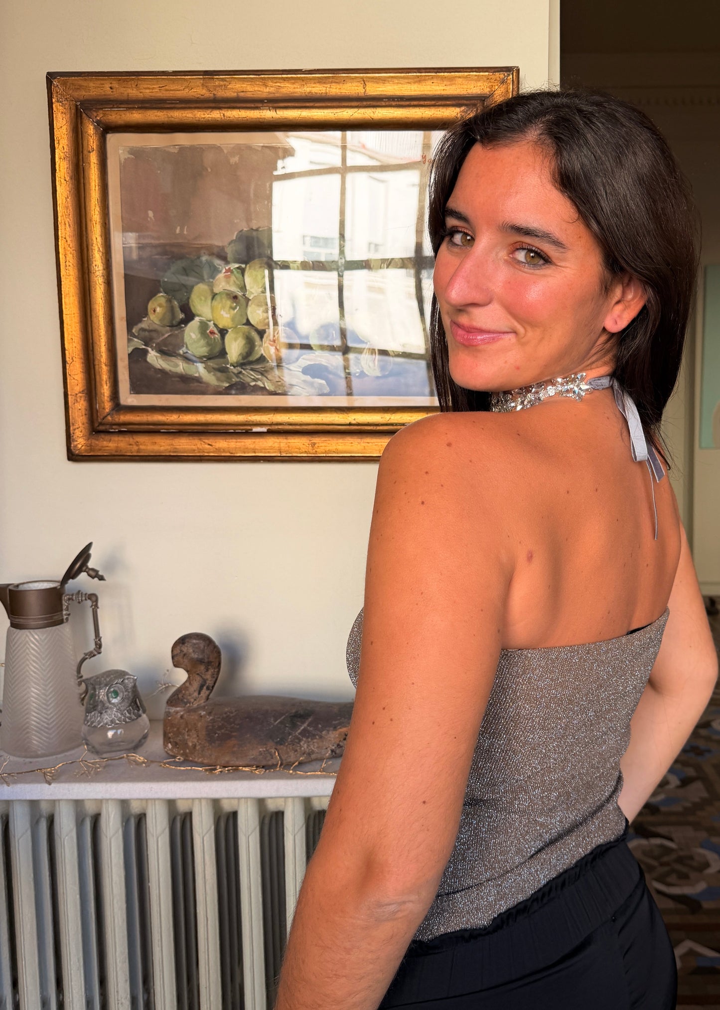 Hidden stars choker - silver