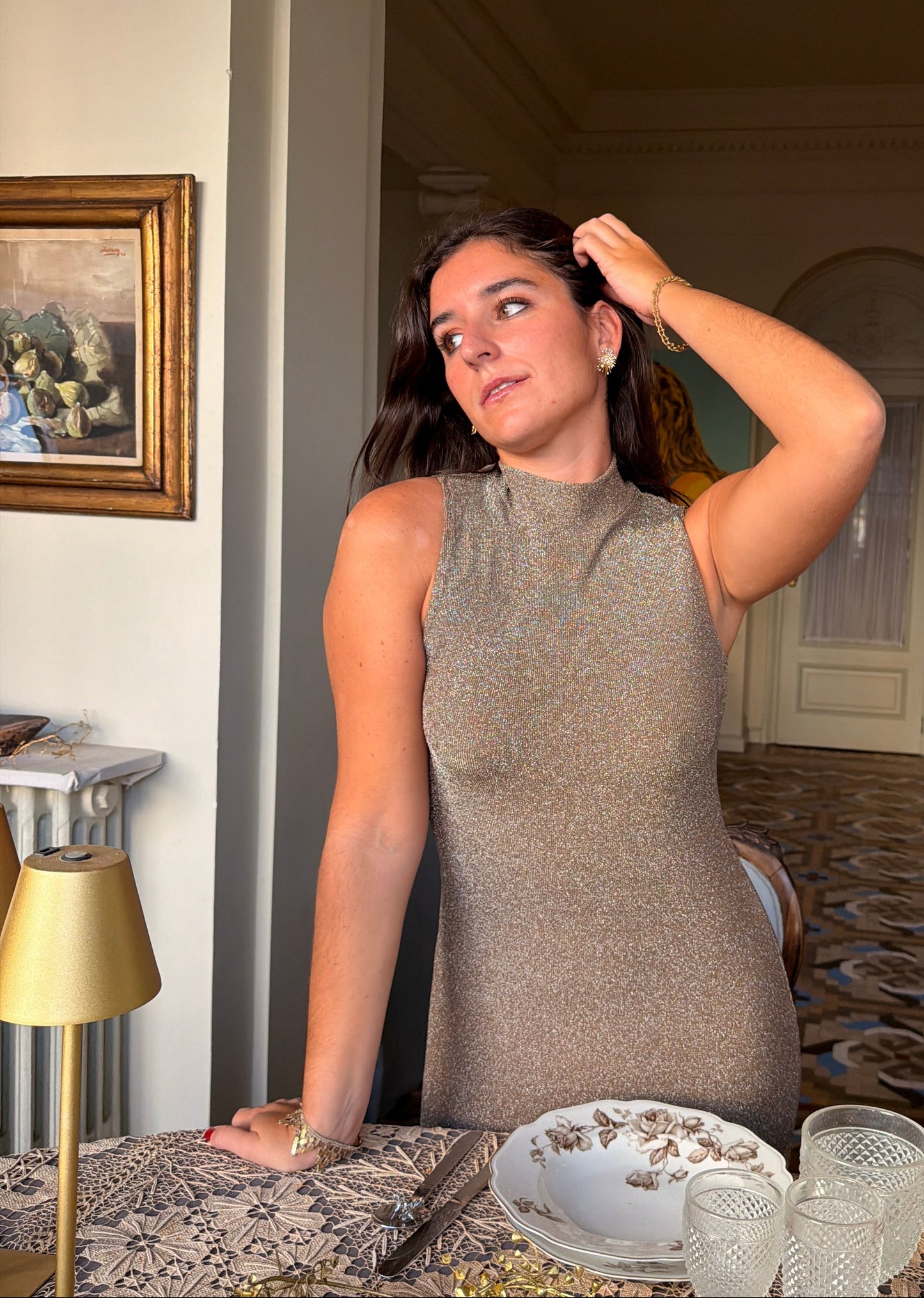 Stardust earrings - golden