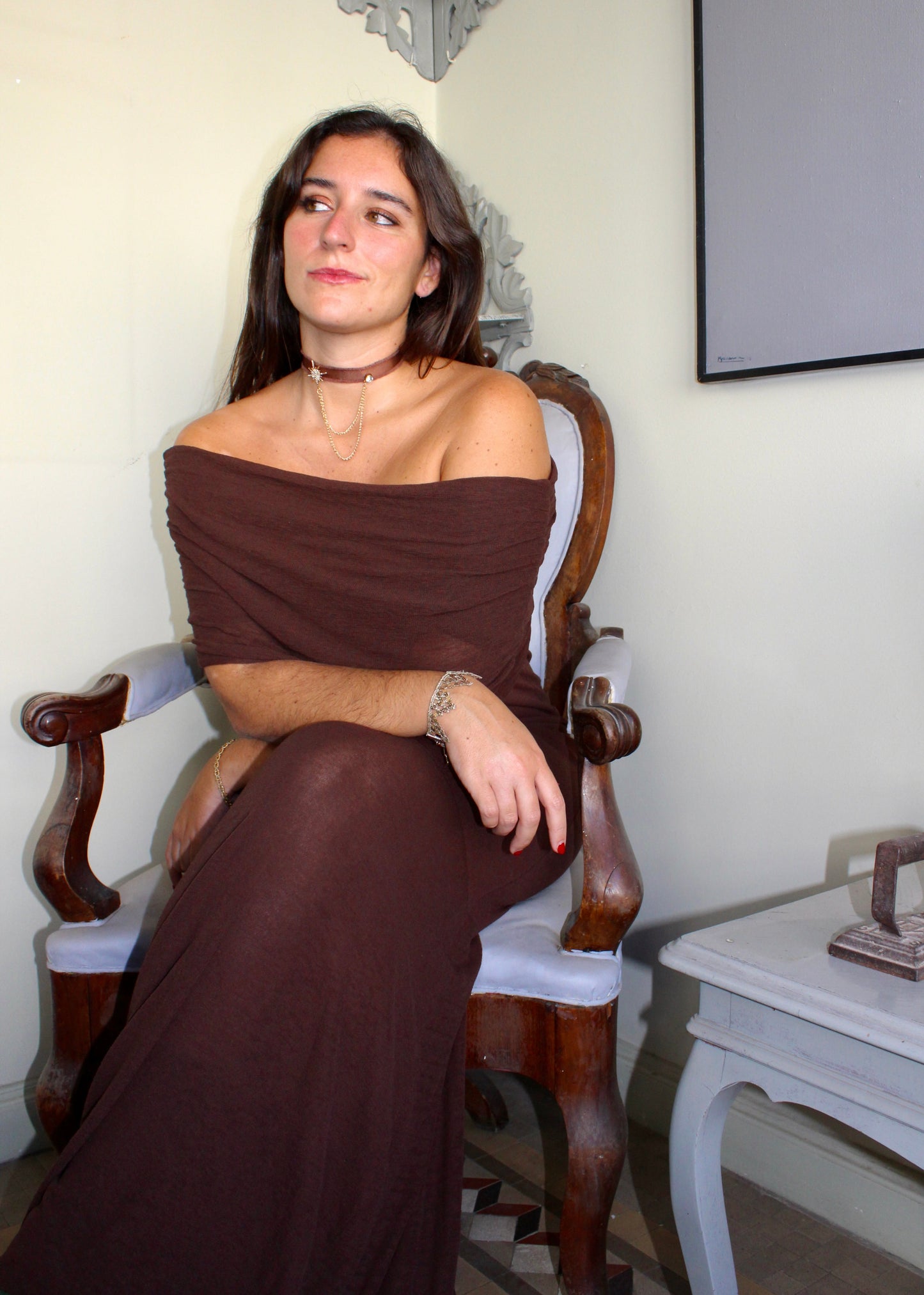 Stardrop choker - gold