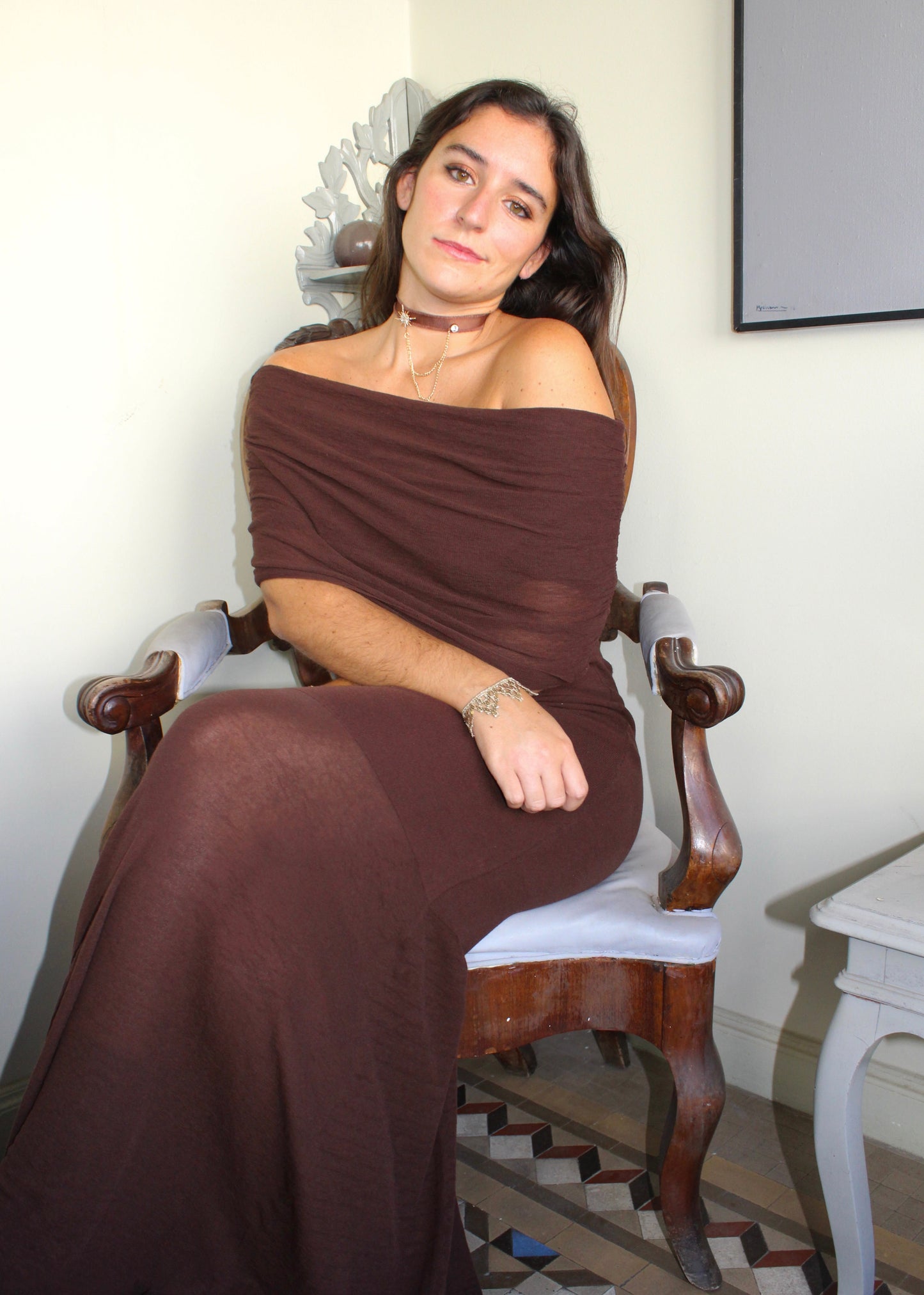 Stardrop choker - gold