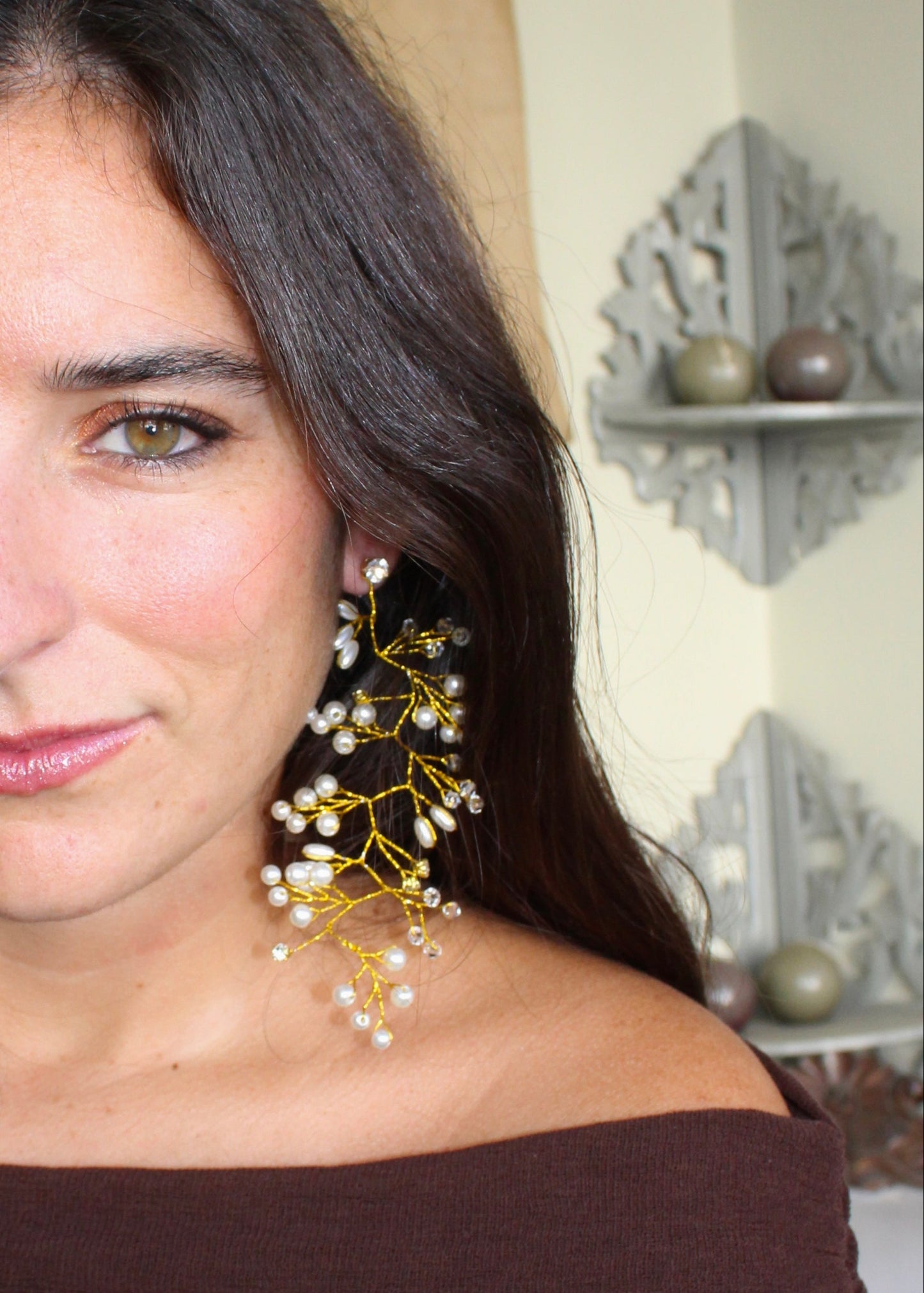 Casiopea earrings - gold