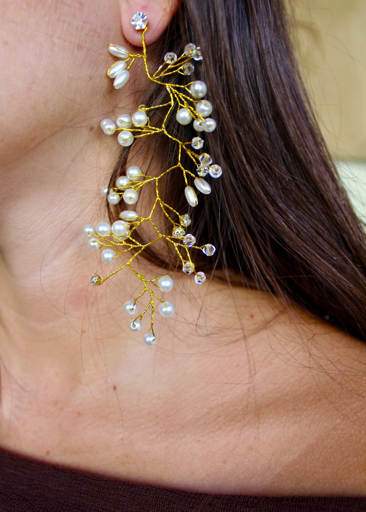 Casiopea earrings - gold