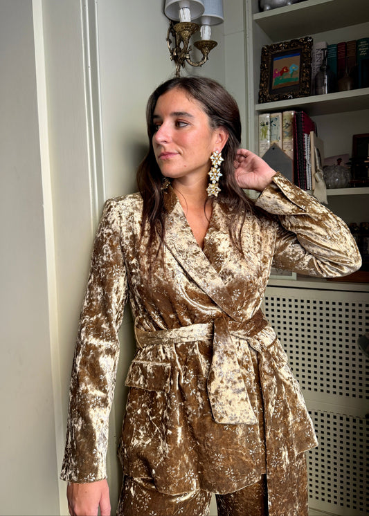 Hidden stars earrings - gold