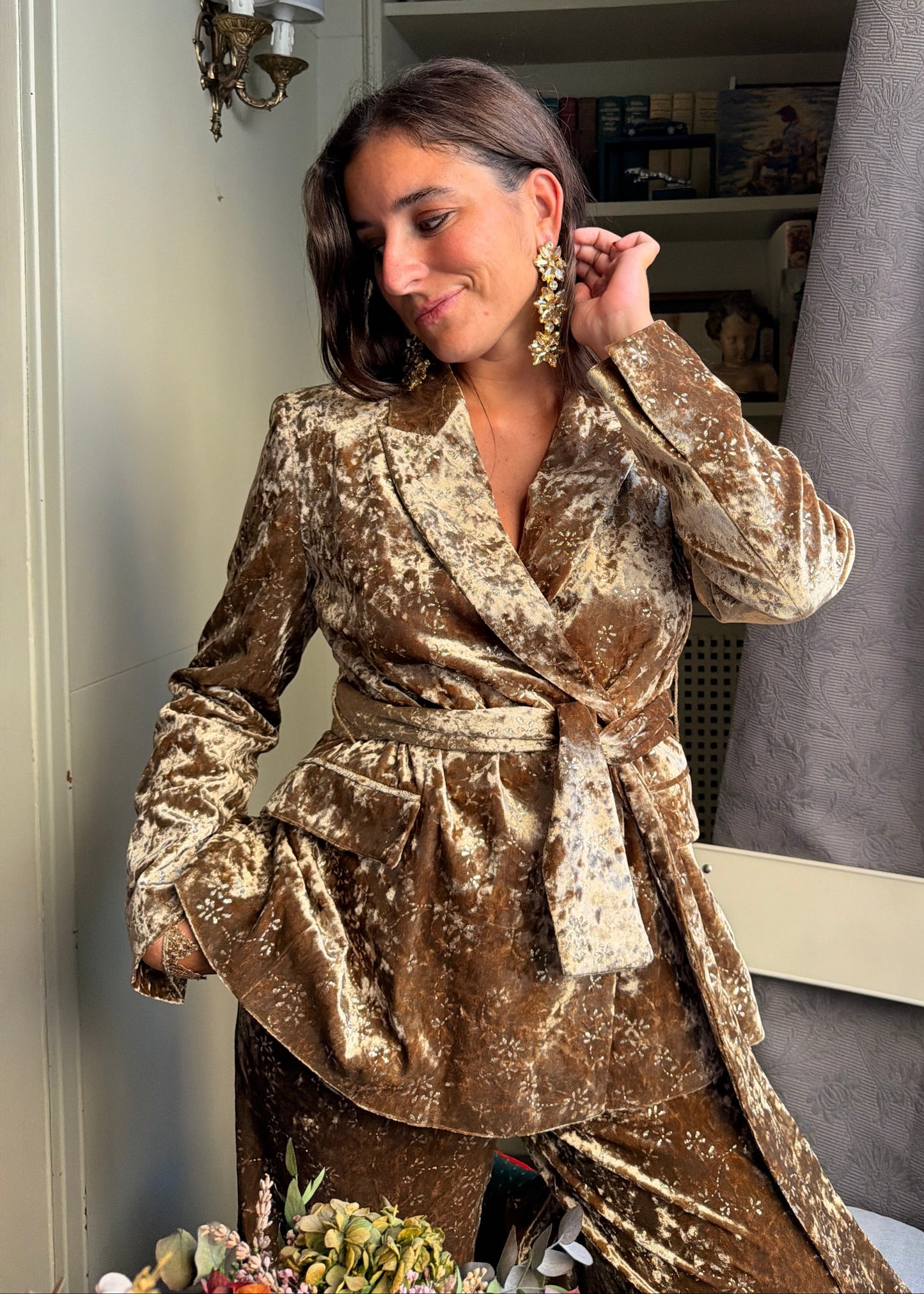 Hidden stars earrings - gold