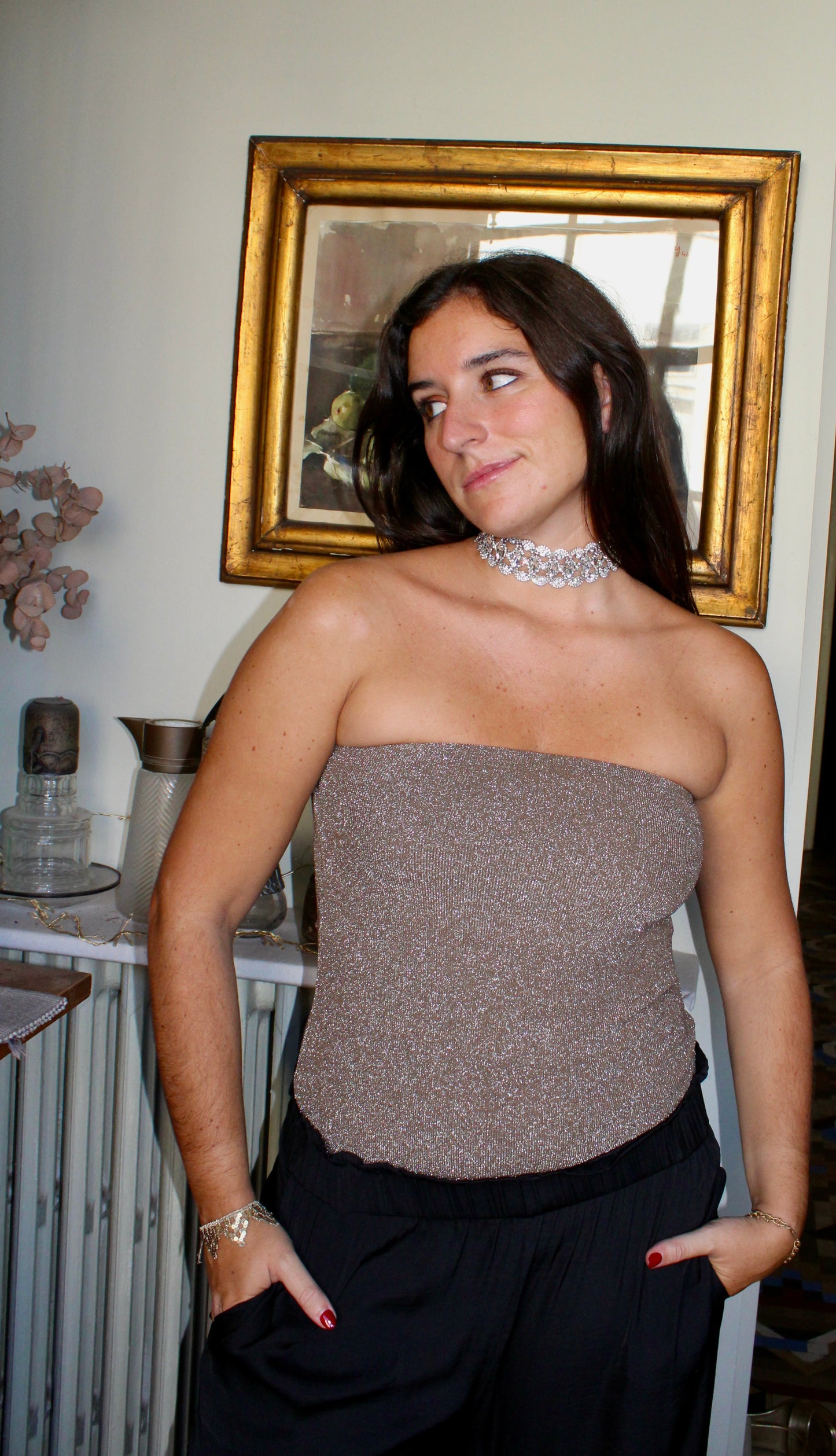 Skylark choker - silver