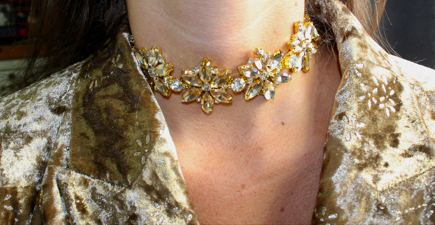 Hidden stars choker - gold