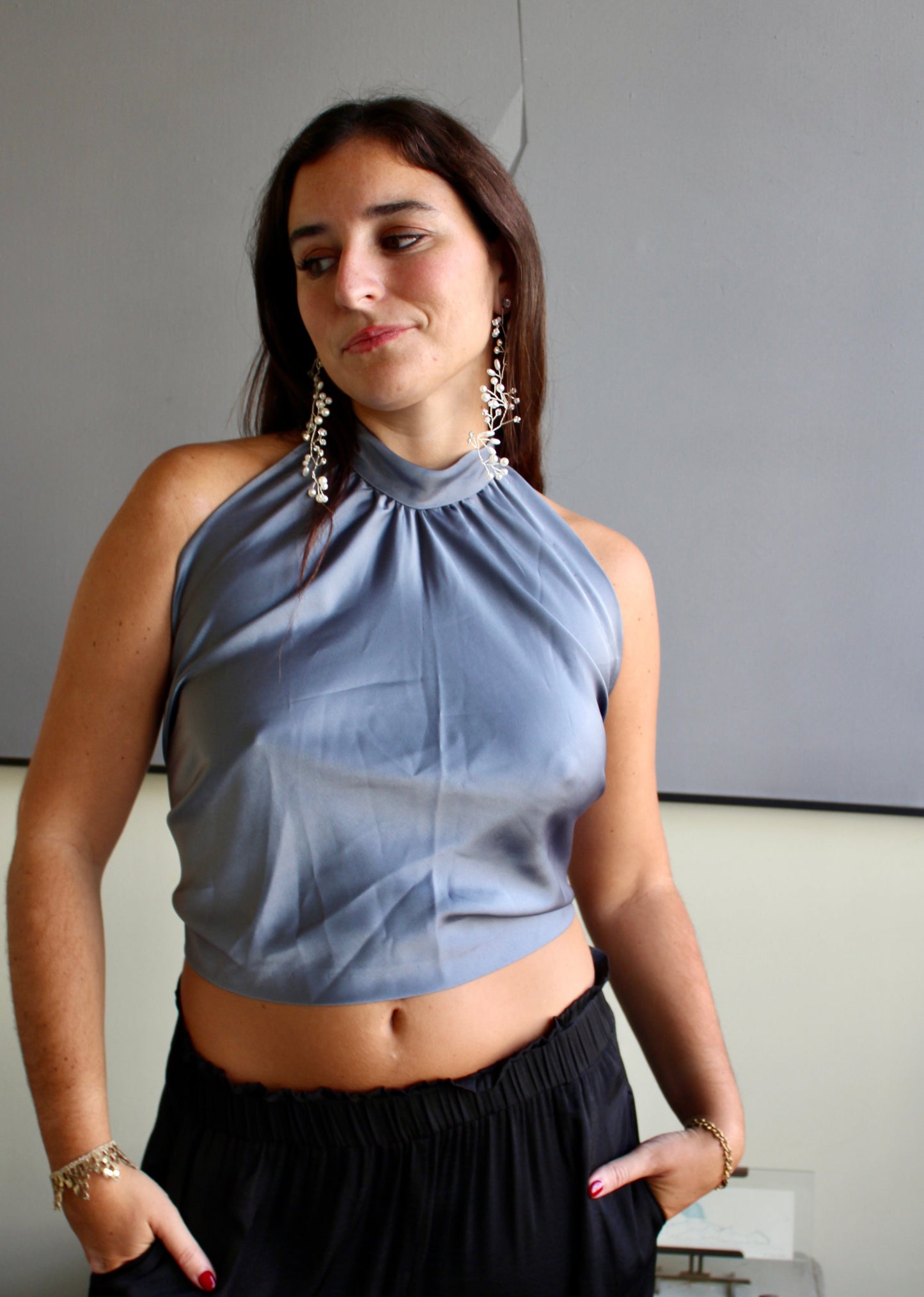 Casiopea earrings - silver